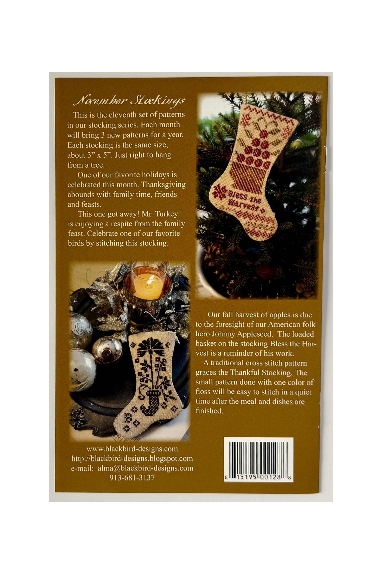 Thankful November ~ Three Stockings for November ~ Blackbird Designs