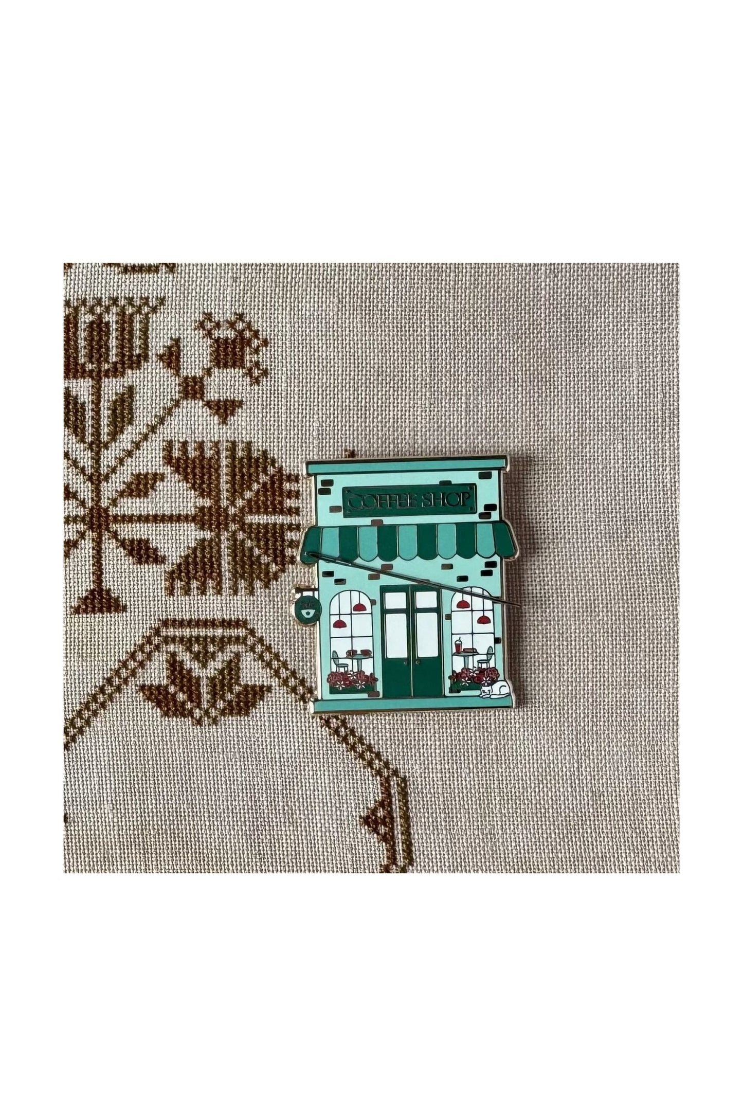 Coffee Shop Needle Minder ~ Flamingo Toes