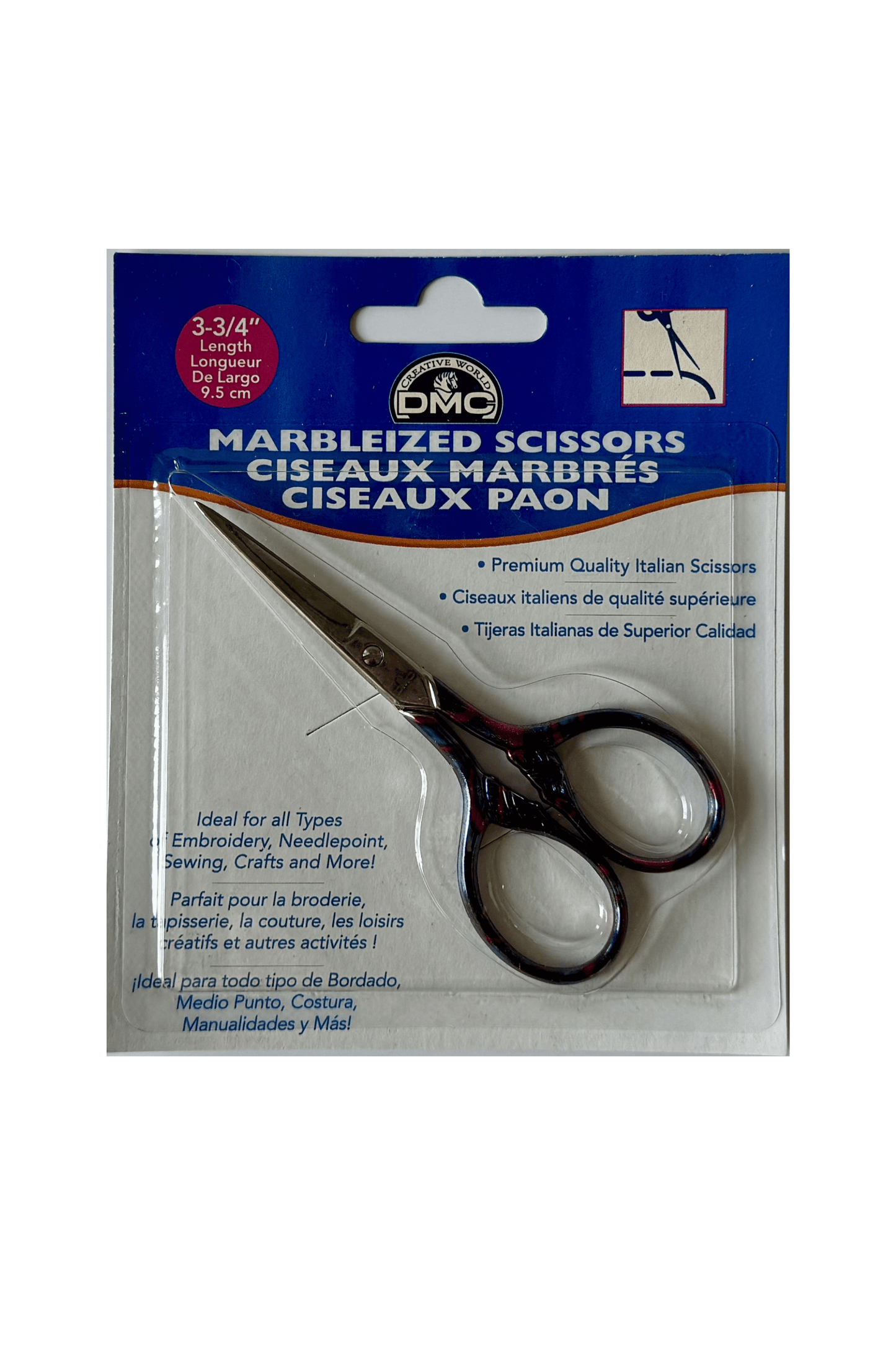 DMC Purple Marbleized Scissors