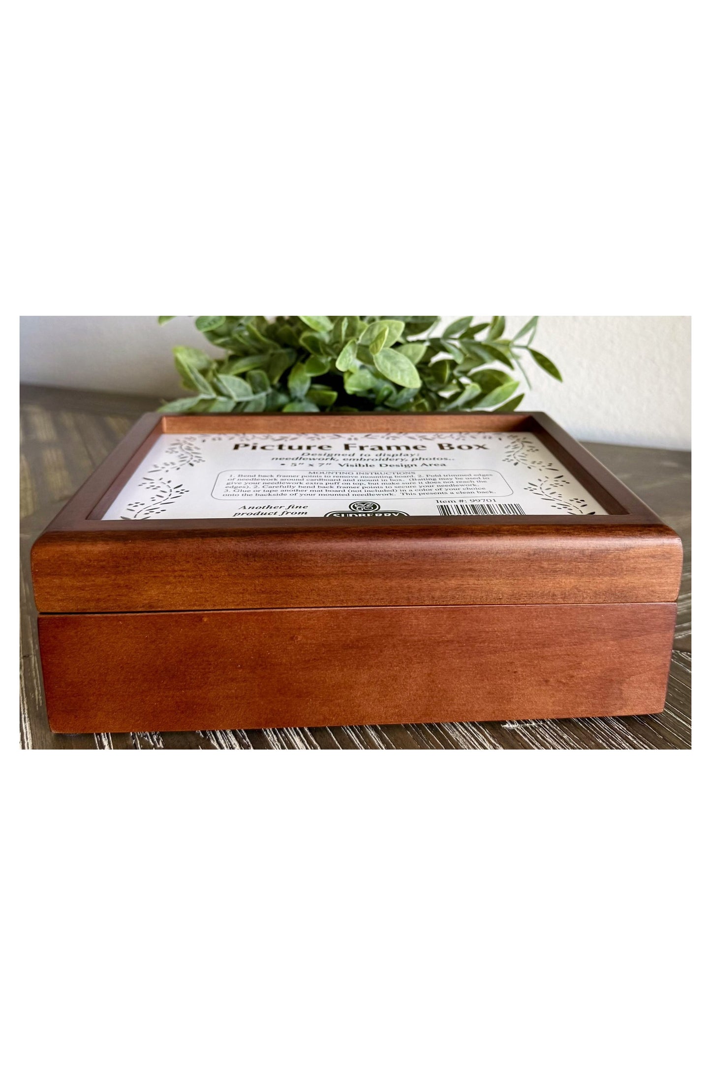 Picture Frame Box Walnut Finish ~ Sudberry House