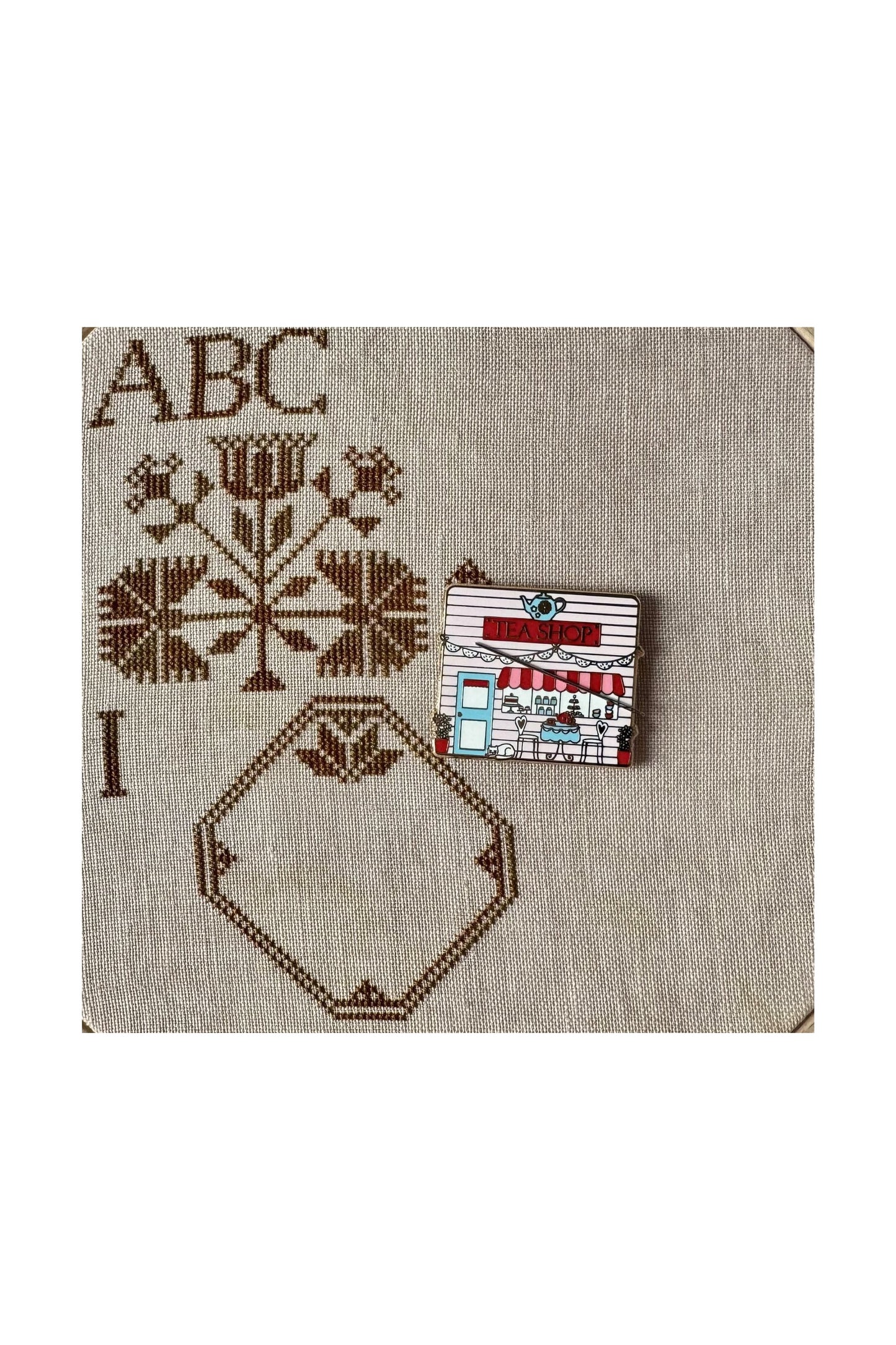 Tea Shop Needle Minder ~ Flamingo Toes