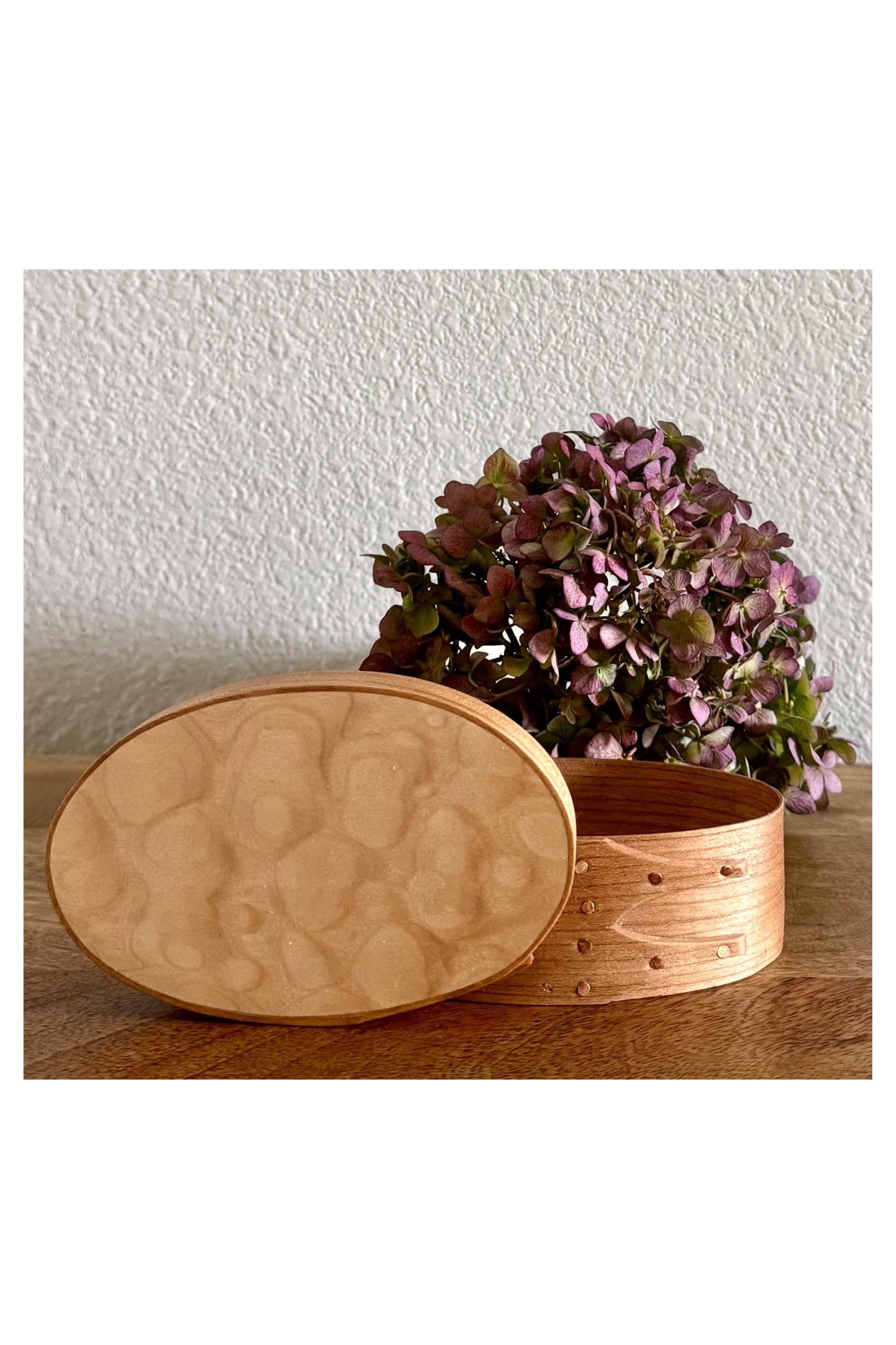 Cherry and Quilted Maple Shaker Box Size # 1 ~ Joe Dowden Boxmaker