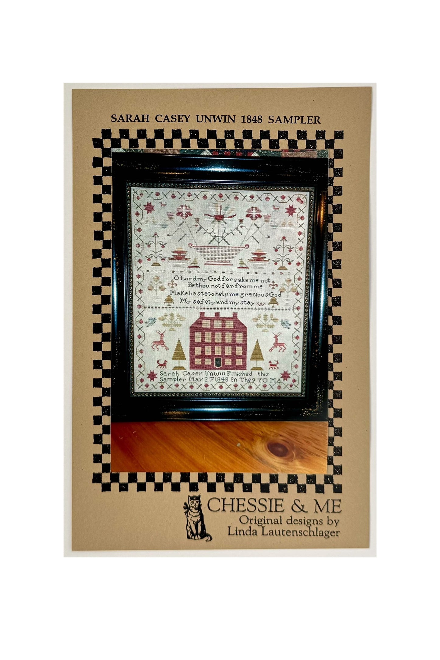 Sarah Casey Unwin 1848 Sampler ~ Chessie & Me