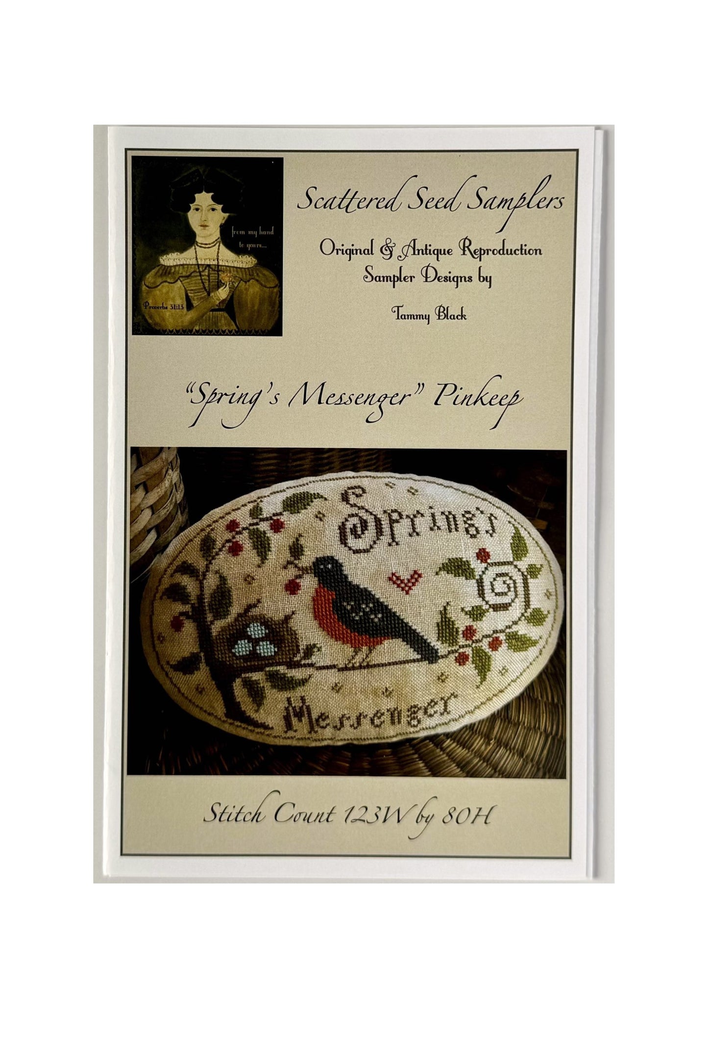 Spring's Messenger Pinkeep ~ Scattered Seed Samplers