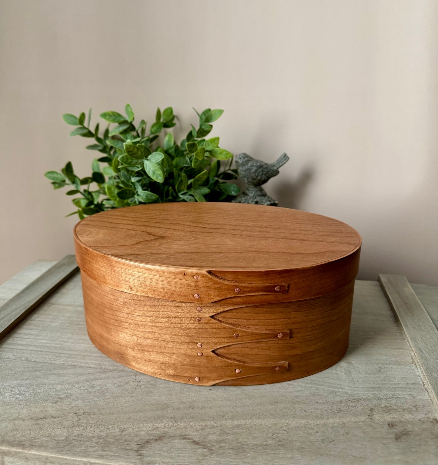 Shaker Oval Box Size #5 ~ Cherry with Cherry Top ~ Keller Krafted