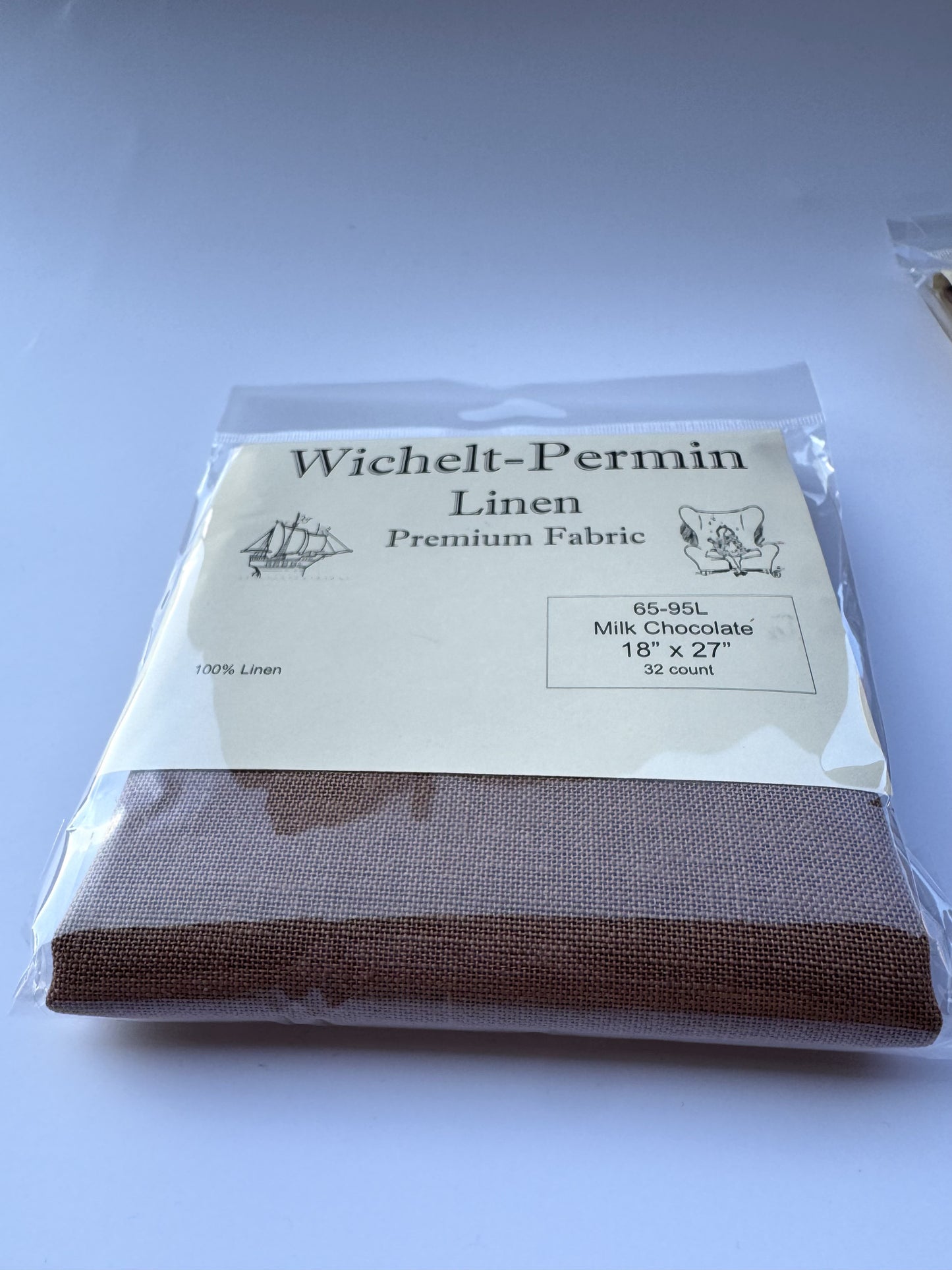 Wichelt Permin Linen ~ 32 ct Milk Chocolate Linen