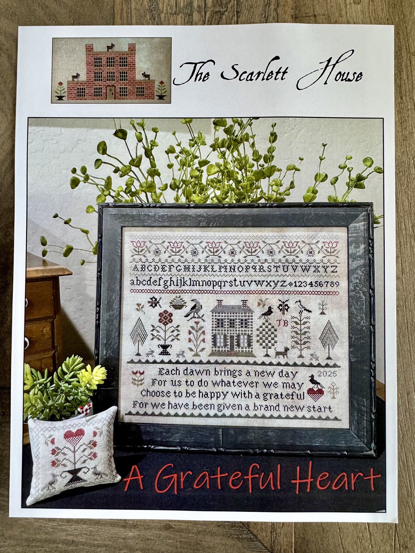 A Grateful Heart ~ The Scarlett House ~ Cross Stitch Pattern ~ Needlework Marketplace 2026