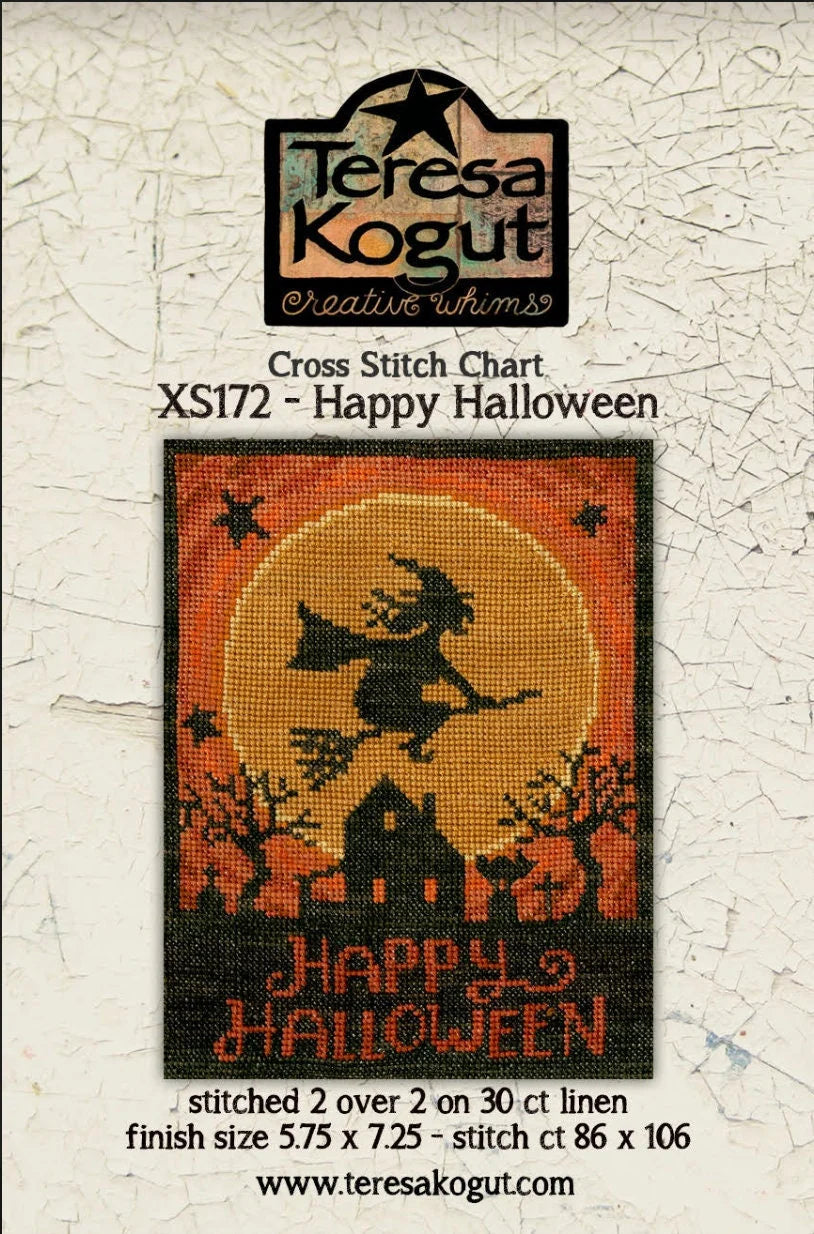 Happy Halloween ~ Teresa Kogut ~ Cross Stitch Pattern