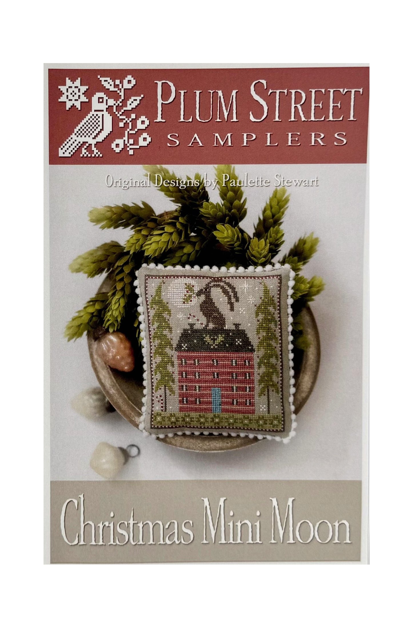 Christmas Mini Moon ~ Plum Street Samplers