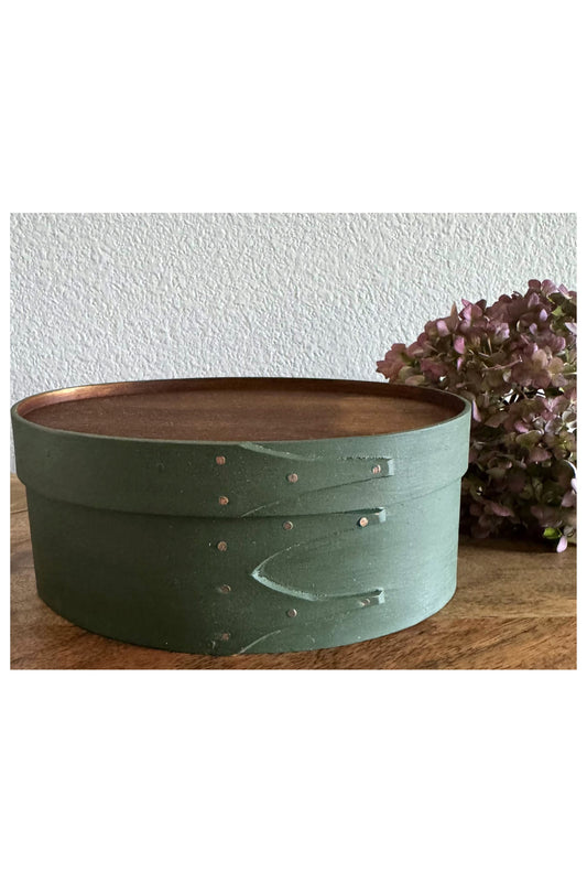 Shaker Box Size #3 Recessed Top Lexington Green ~ Joe Dowden Boxmaker