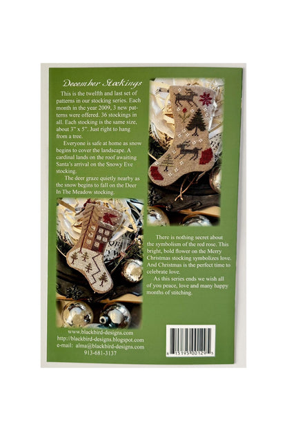 Merry December ~ Three Stockings for December ~ Blackbird Designs