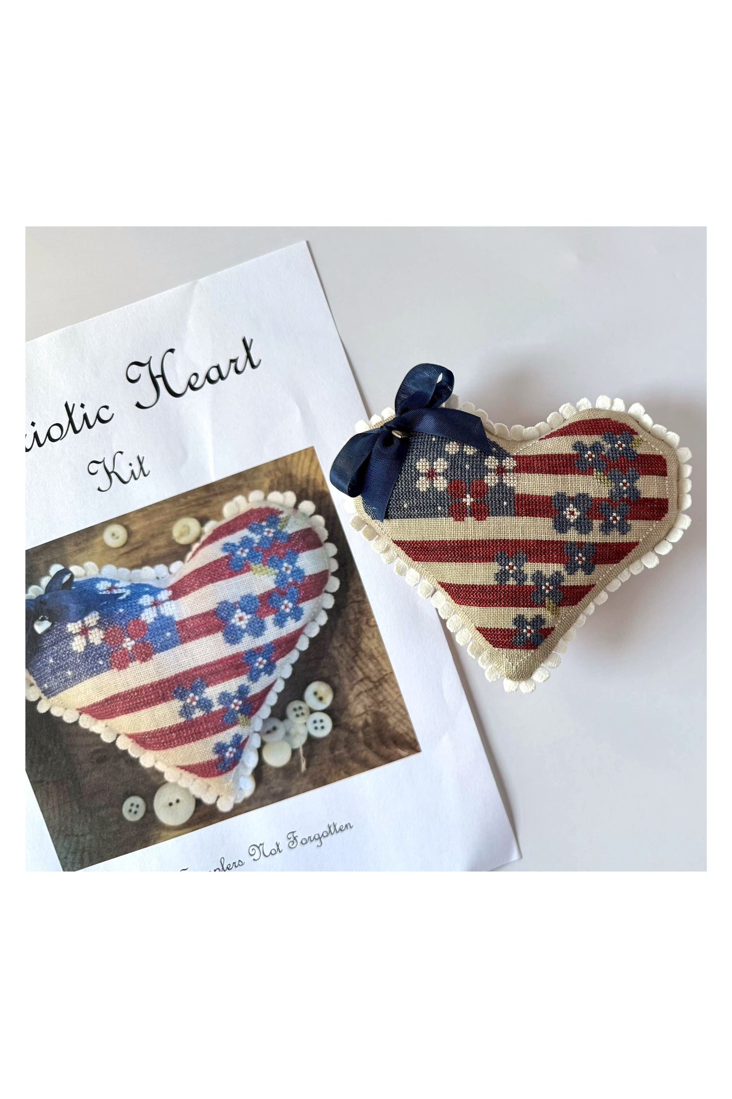 Patriotic Heart Kit ~ Samplers Not Forgotten