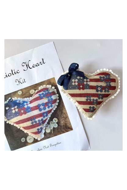 Patriotic Heart Kit ~ Samplers Not Forgotten