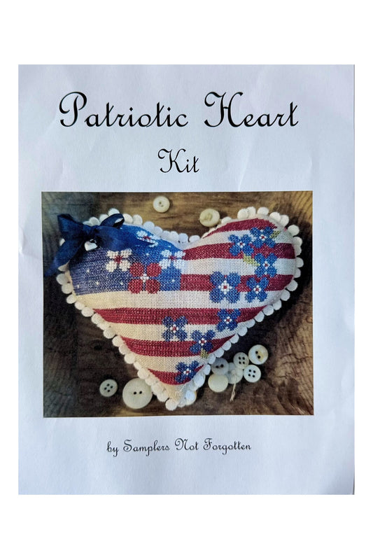 Patriotic Heart Kit ~ Samplers Not Forgotten