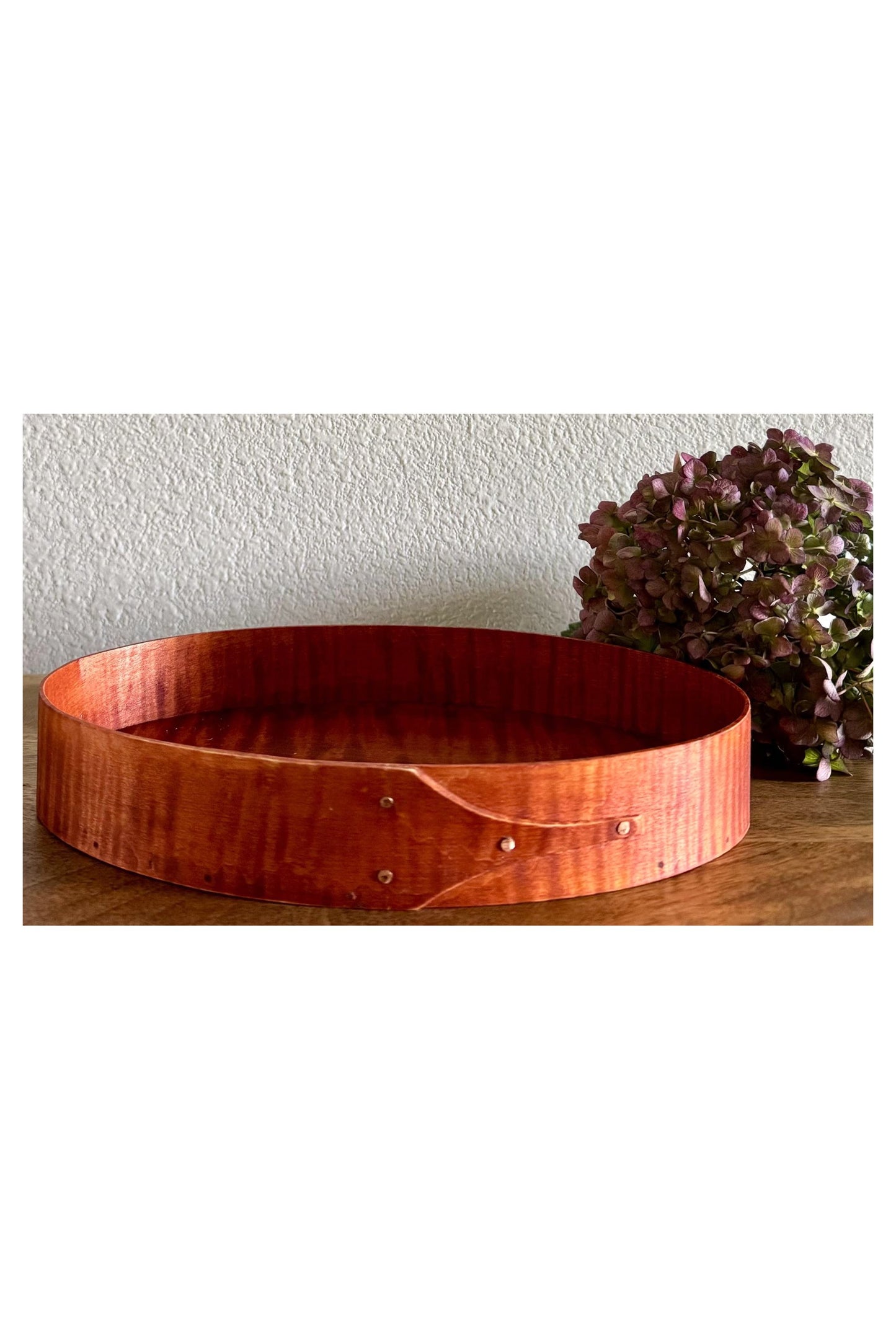 Tiger Maple Shaker Oval Crafters Tray Size # 5 ~ Joe Dowden Boxmaker