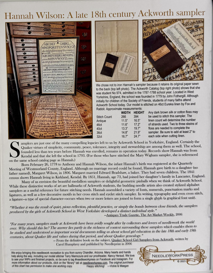 Hannah Wilson ~ NeedleWork Press