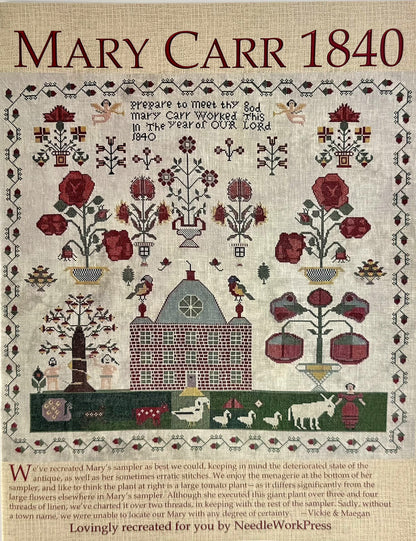 Mary Carr 1840 ~ NeedleWork Press
