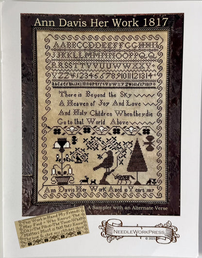 Ann Davis Her Work 1817 ~ NeedleWork Press