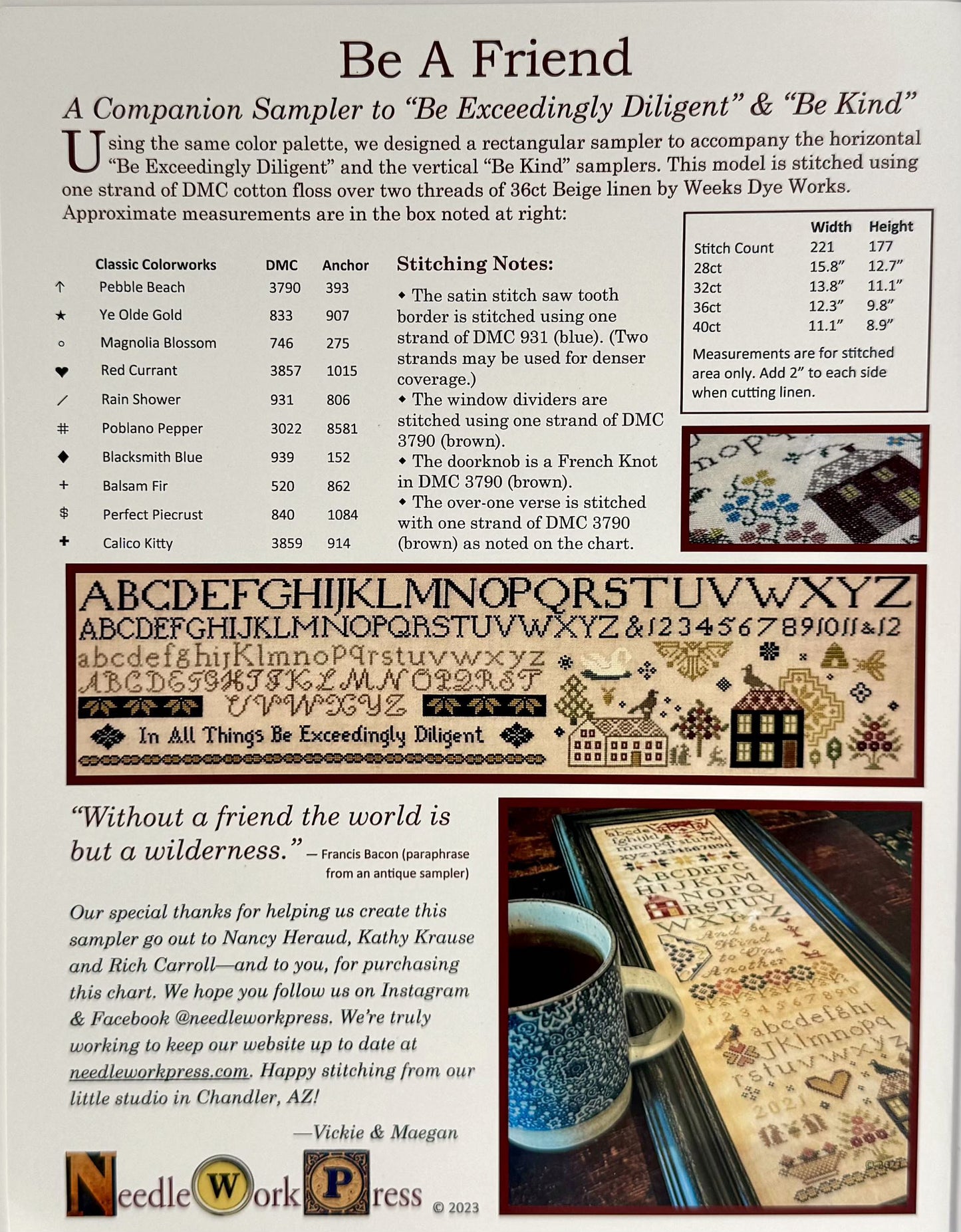 Be a Friend ~ NeedleWork Press
