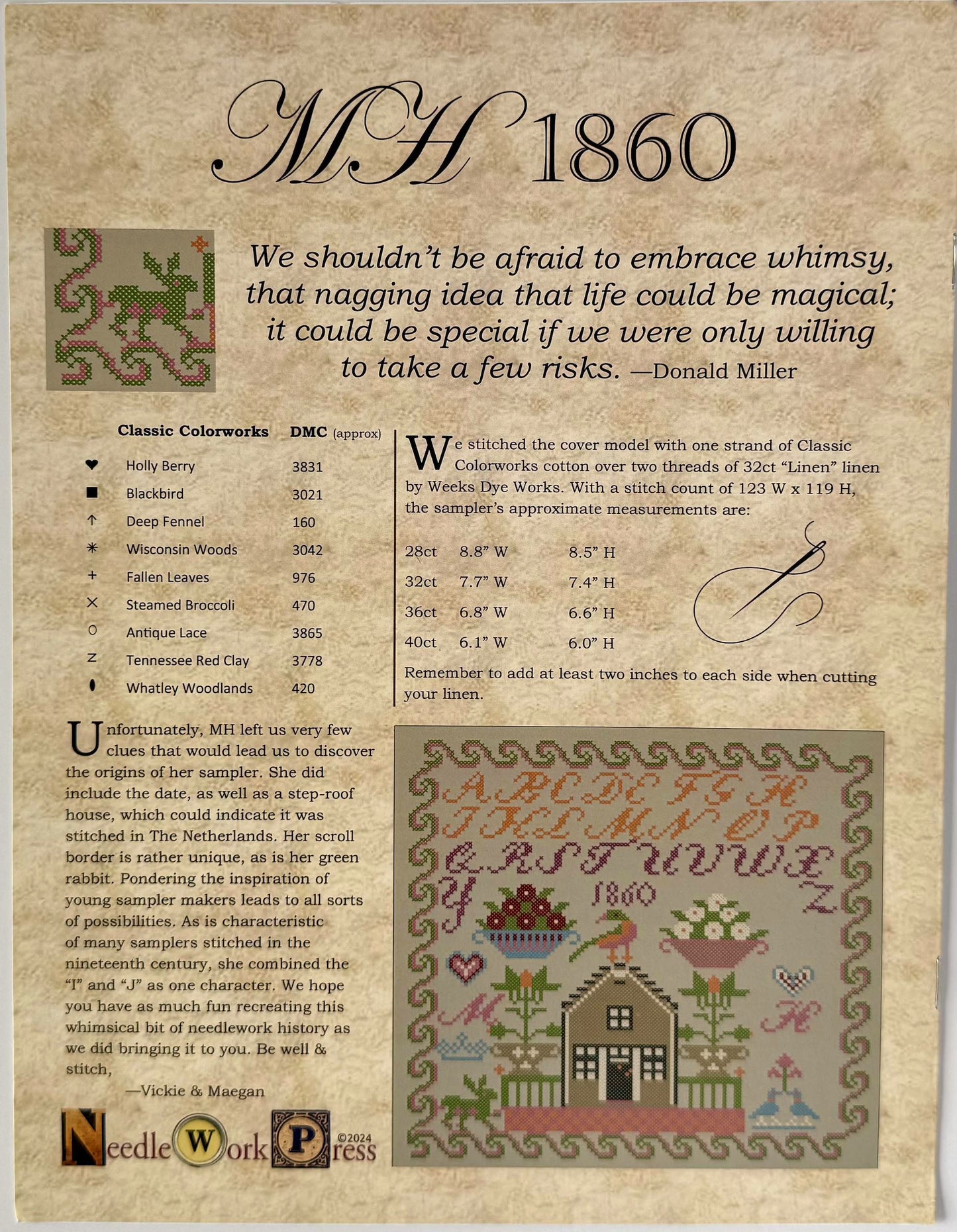 MH 1860 ~ NeedleWork Press