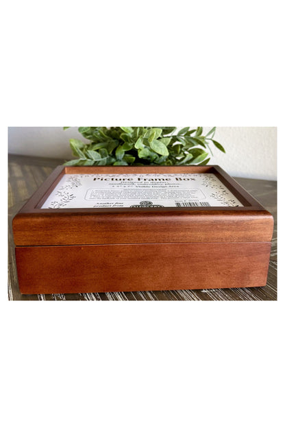 Picture Frame Box Walnut Finish ~ Sudberry House