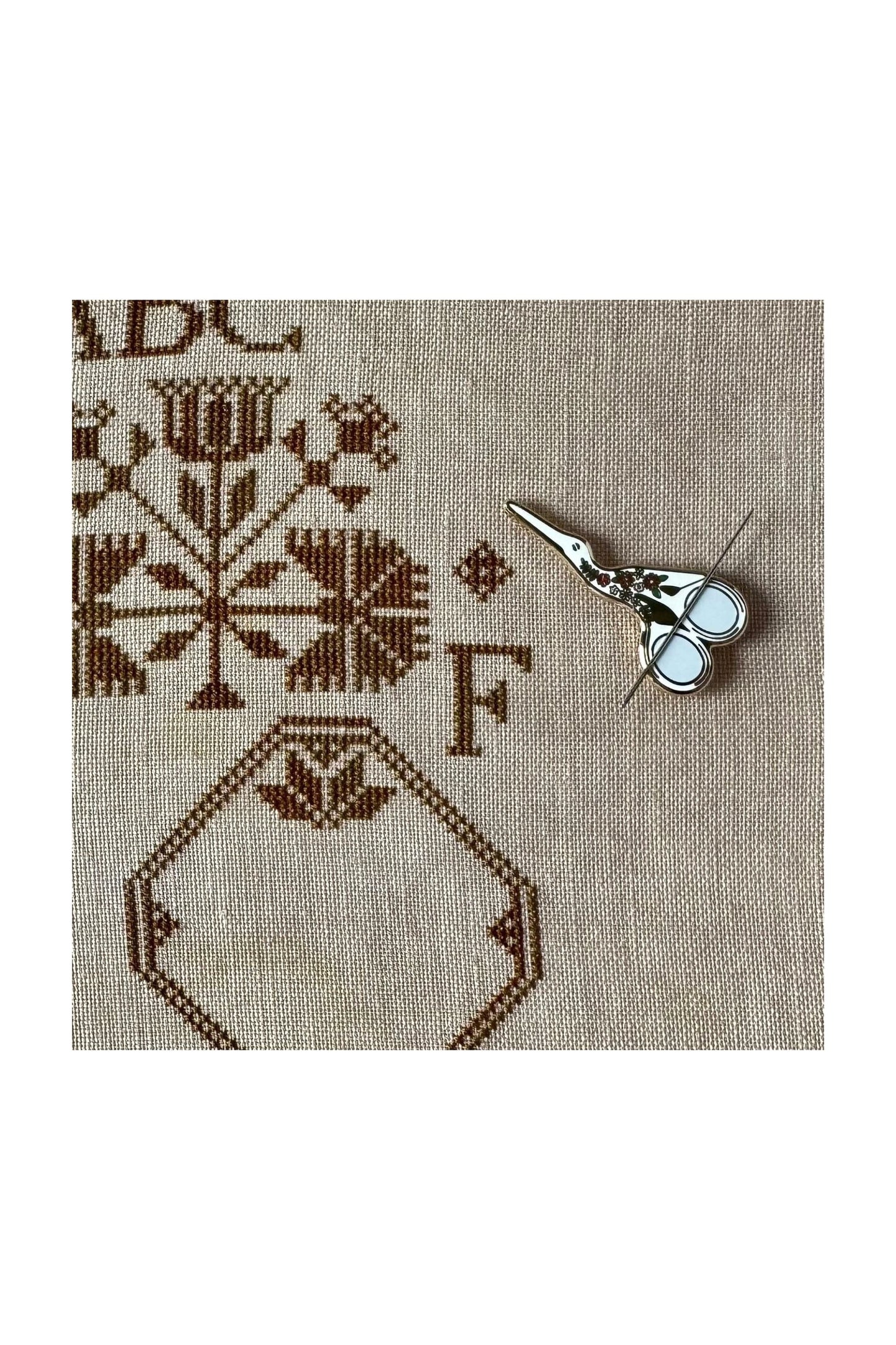 Embroidery Scissors Needle Minder ~ Flamingo Toes