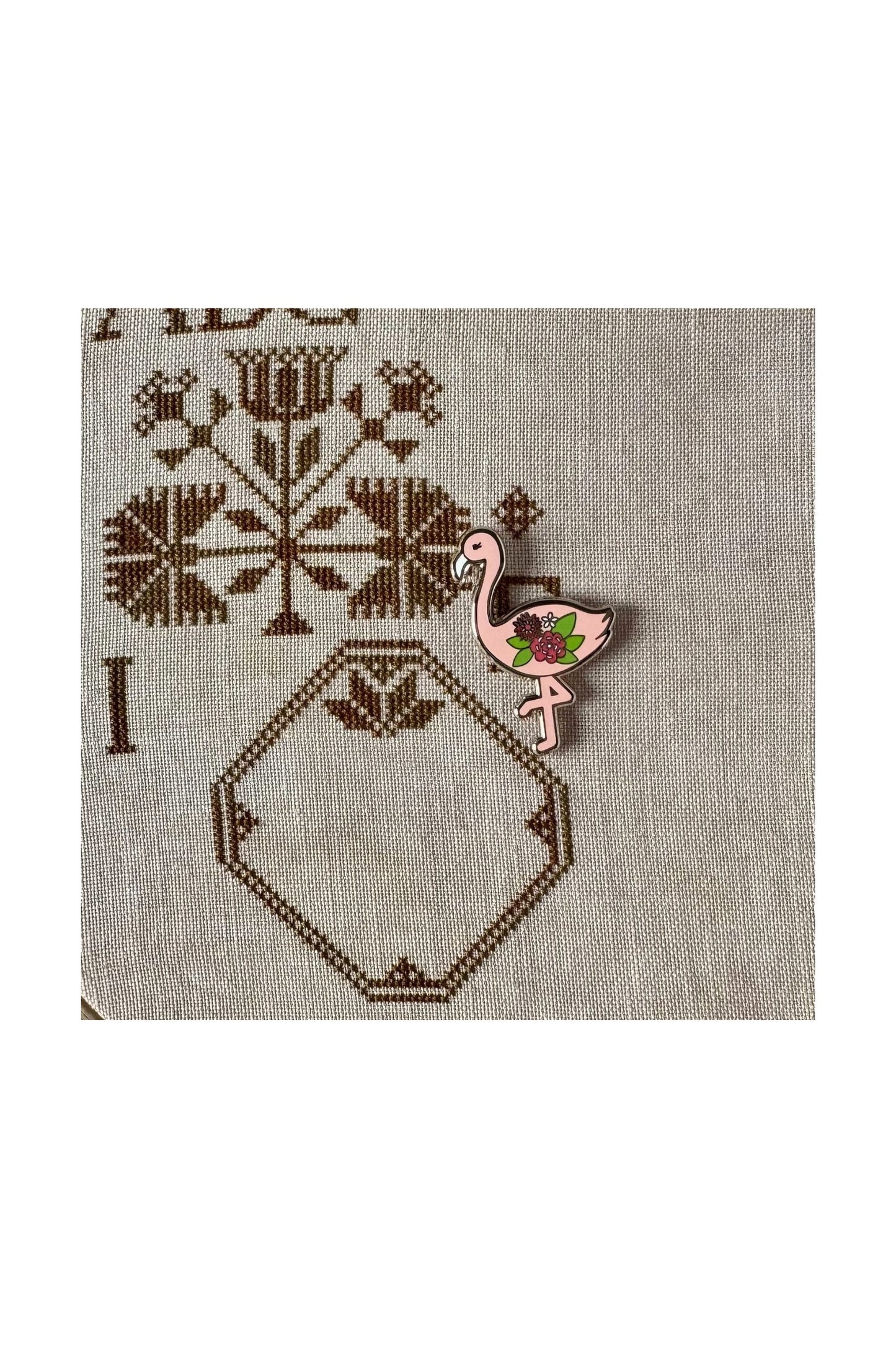 Flossie the Flamingo Needle Minder ~ Flamingo Toes