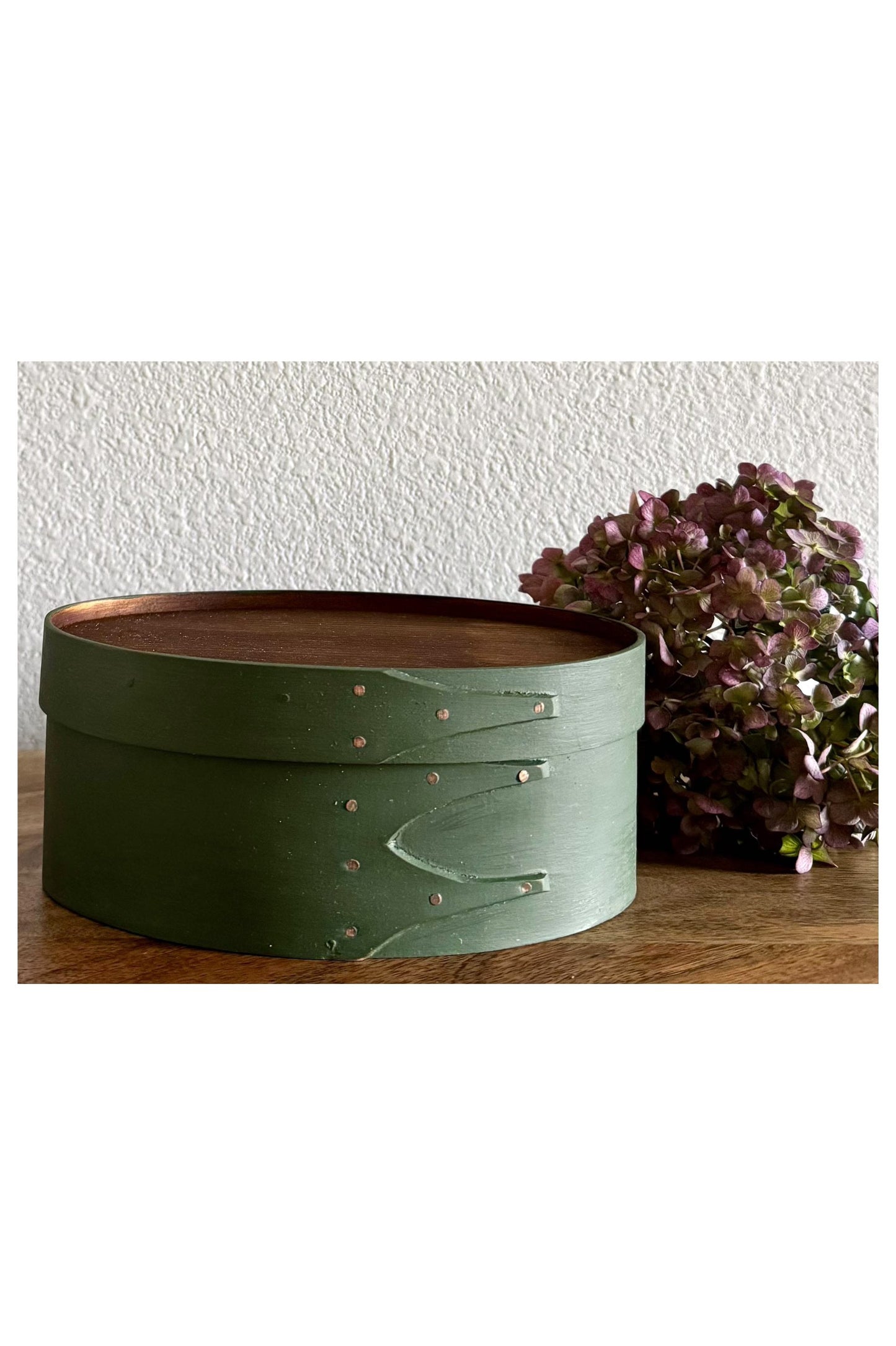 Shaker Box Size #3 Recessed Top Lexington Green ~ Joe Dowden Boxmaker