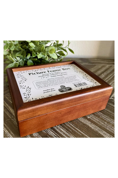 Picture Frame Box Walnut Finish ~ Sudberry House