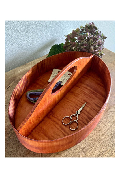 Tiger Maple Shaker Divided Carrier Size #7 ~ Joe Dowden Boxmaker