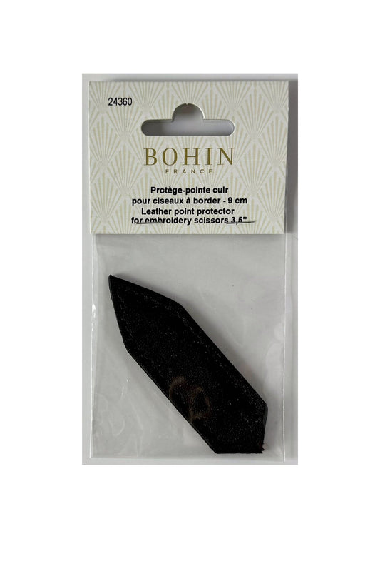 Black Leather Embroidery Scissors Sheath ~ Bohin