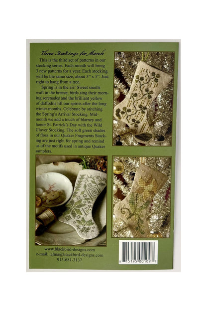 March of the Daffodils ~ Three Stockings for March ~ Blackbird Designs