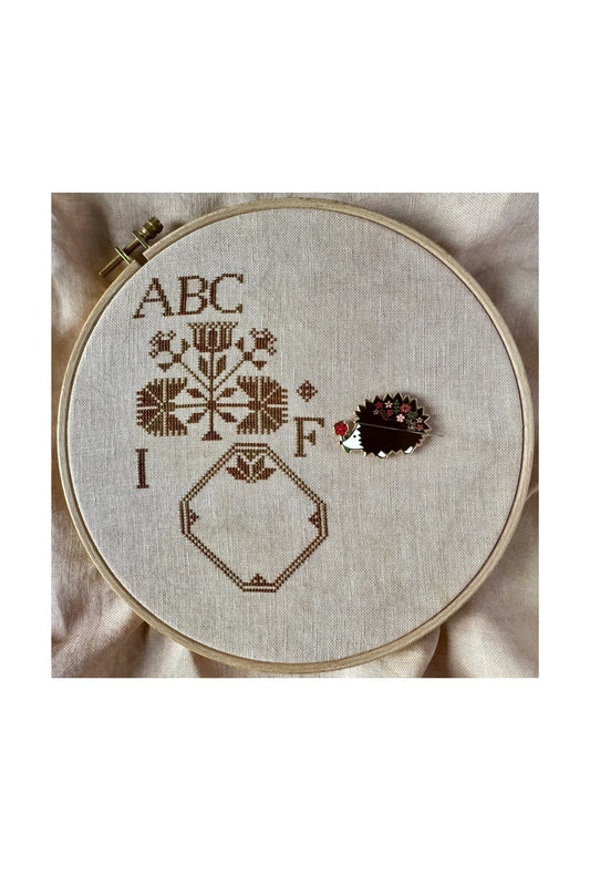 Floral Hedgehog Needle Minder ~ Flamingo Toes