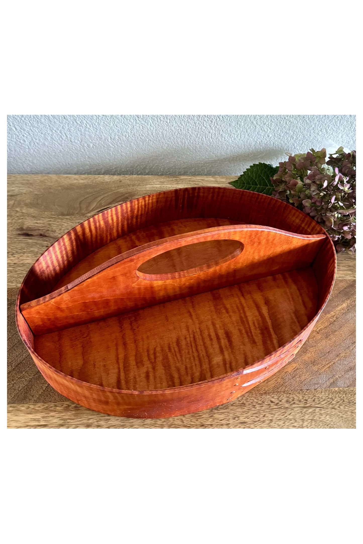 Tiger Maple Shaker Divided Carrier Size #7 ~ Joe Dowden Boxmaker