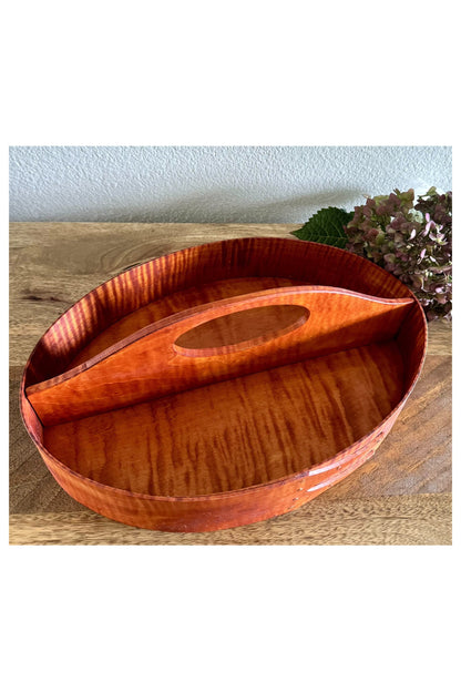 Tiger Maple Shaker Divided Carrier Size #7 ~ Joe Dowden Boxmaker