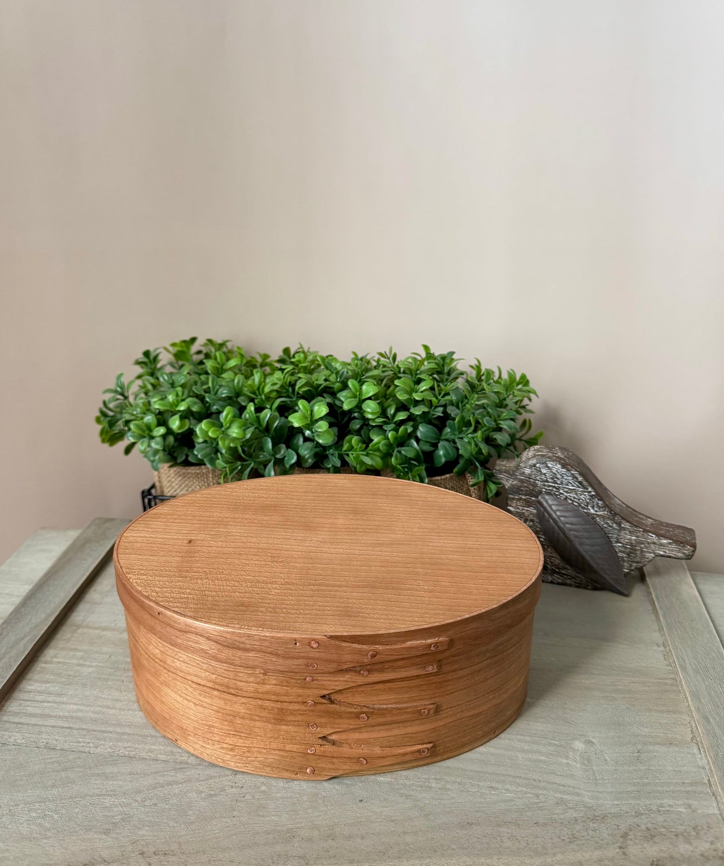Shaker Oval Box Size #4 ~ Cherry with Cherry Top ~ Keller Krafted