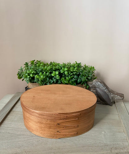 Shaker Oval Box Size #4 ~ Cherry with Cherry Top ~ Keller Krafted