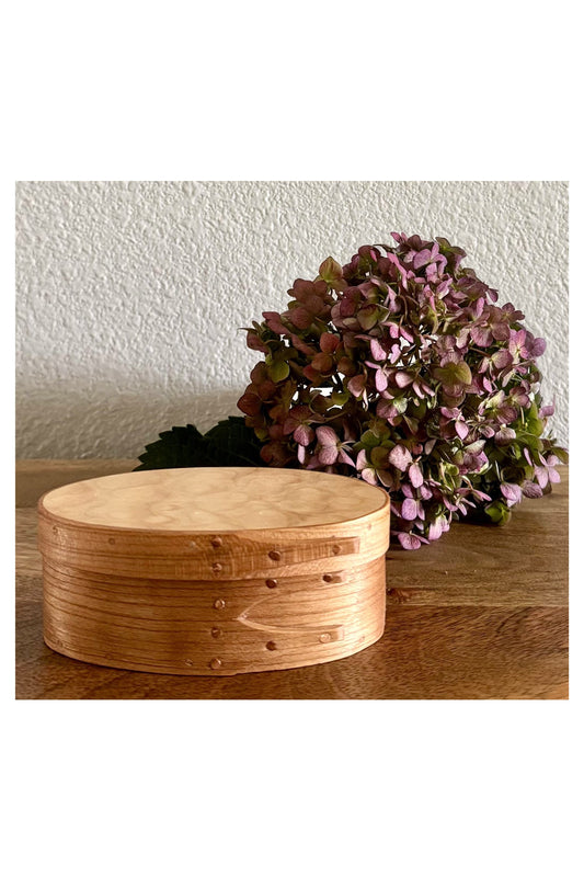 Cherry and Quilted Maple Shaker Box Size # 1 ~ Joe Dowden Boxmaker
