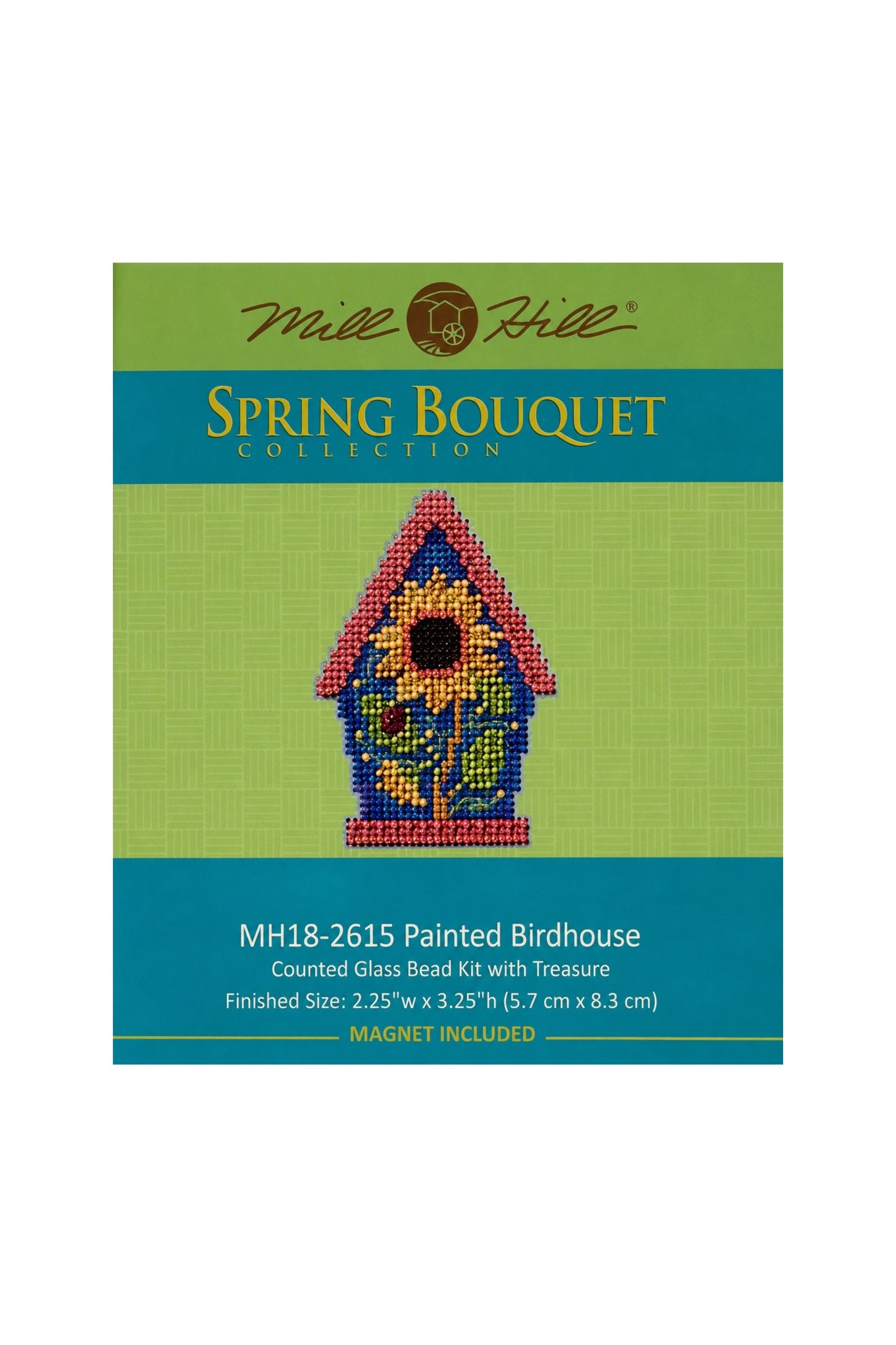 Painted Birdhouse ~ Mill Hill ~ Spring Bouquet Collection ~ MH18-2615