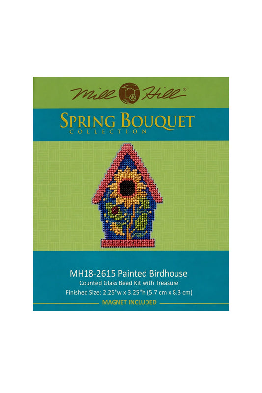 Painted Birdhouse ~ Mill Hill ~ Spring Bouquet Collection ~ MH18-2615
