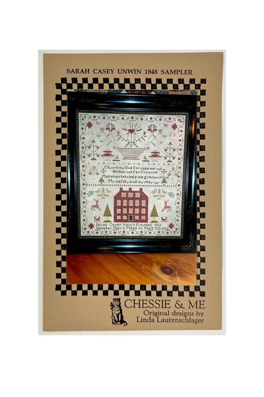 Sarah Casey Unwin 1848 Sampler ~ Chessie & Me