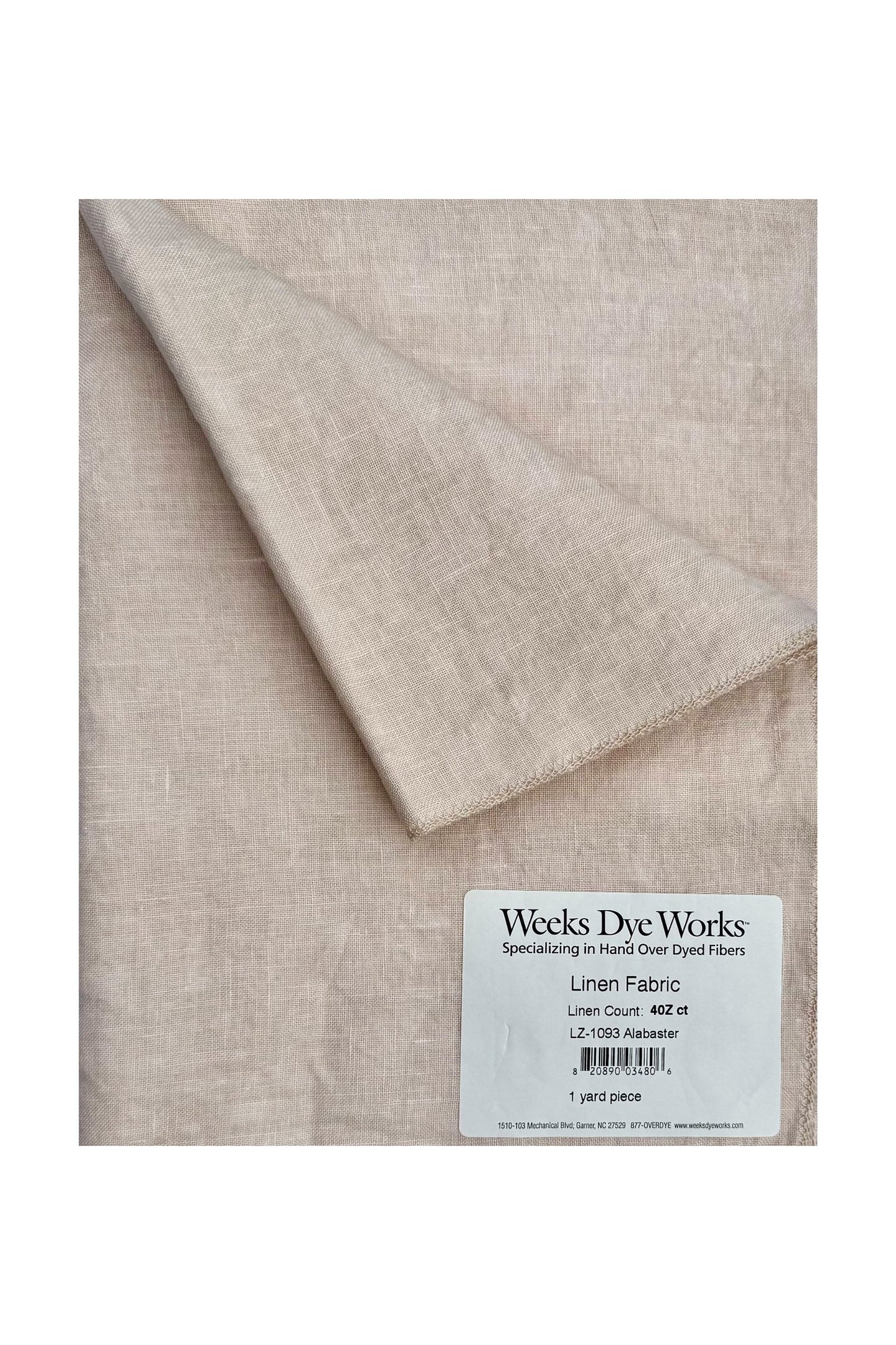 Weeks Dye Works ~ 40 ct Alabaster Linen ~ Zweigart Base