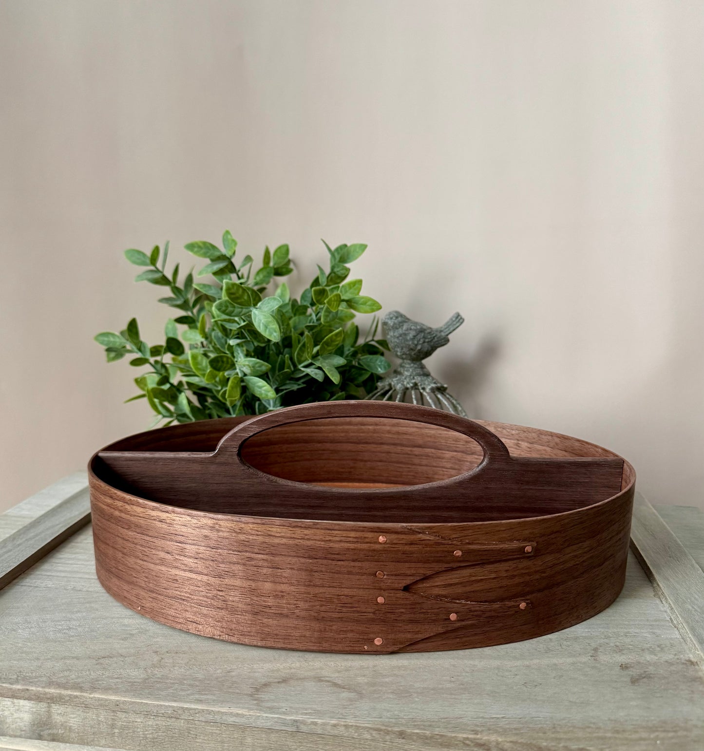 Shaker Divided Carrier Size 7 ~ Walnut with Sapele Bottom ~ Keller Krafted