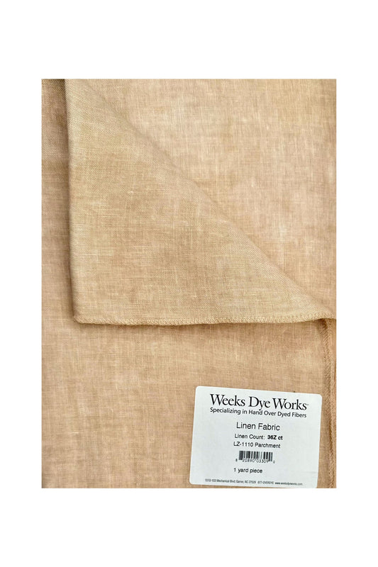 Weeks Dye Works ~ 36 ct Parchment Linen ~ Zweigart Base