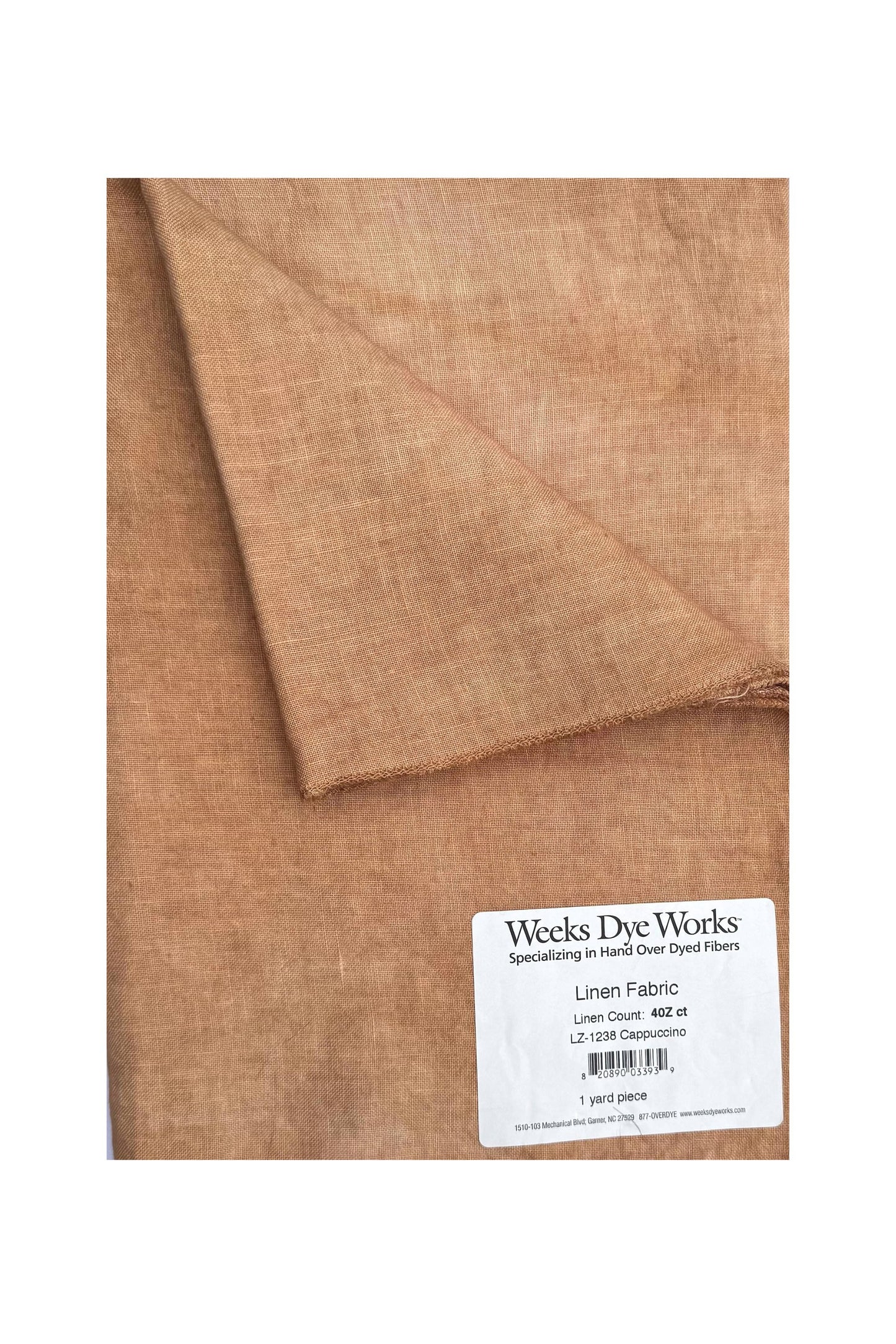 Weeks Dye Works ~ 40 ct Cappuccino Linen ~ Zweigart Base