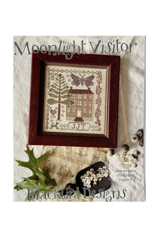 Moonlight Visitor ~ Anniversaries of the Heart Pattern 9 ~ Blackbird Designs