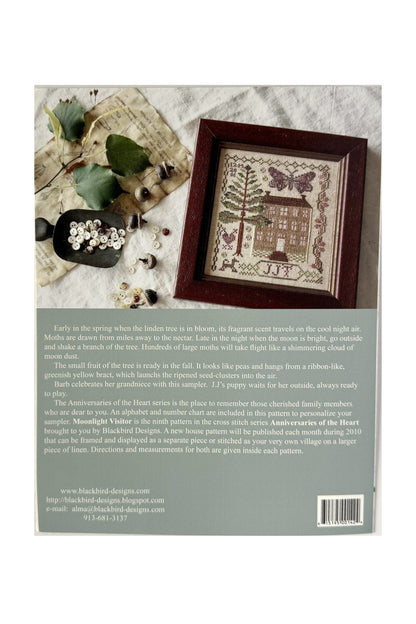 Moonlight Visitor ~ Anniversaries of the Heart Pattern 9 ~ Blackbird Designs