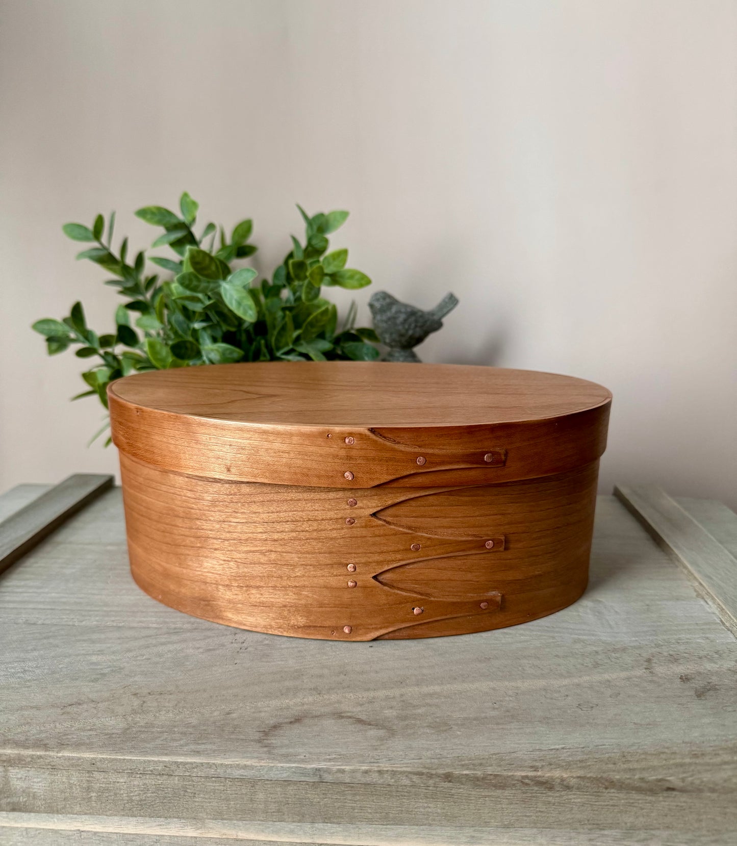 Shaker Oval Box Size #5 ~ Cherry with Cherry Top ~ Keller Krafted