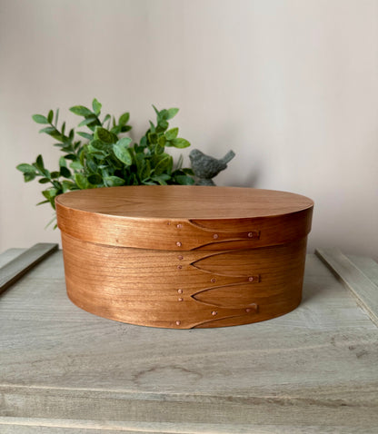 Shaker Oval Box Size #5 ~ Cherry with Cherry Top ~ Keller Krafted