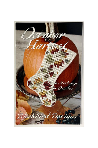 October Harvest ~ Three Stockings for October ~ Blackbird Designs